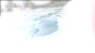 Flashing my dick in front of a girl in public swimming pool and helps me masturbate - MissCreamy